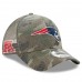 Men's New England Patriots New Era Camo Woodland Trucker Duel 9FORTY Adjustable Snapback Hat 2773789